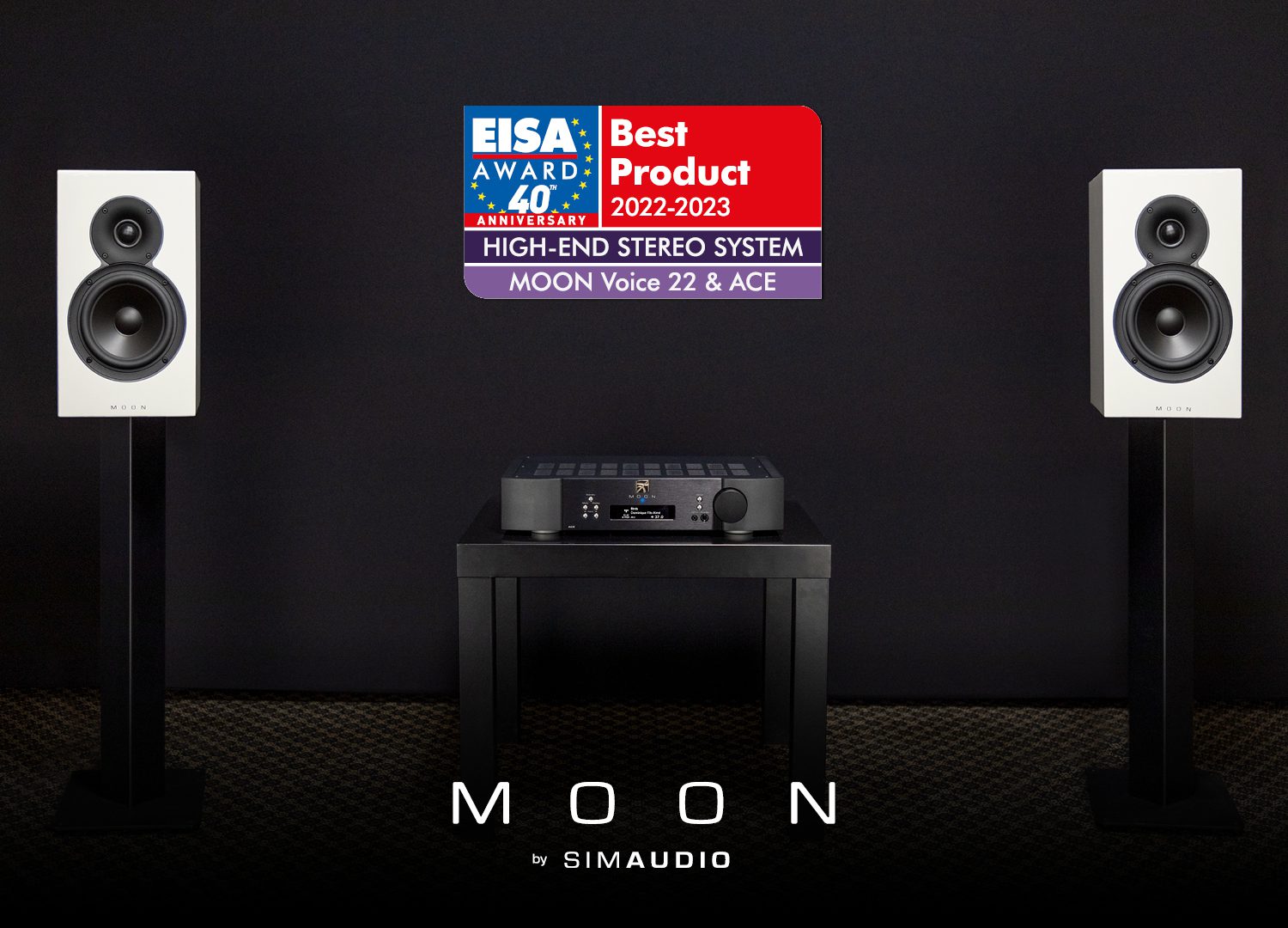 MOON WINS HIGH-END STEREO SYSTEM 2022-23 EISA AWARD