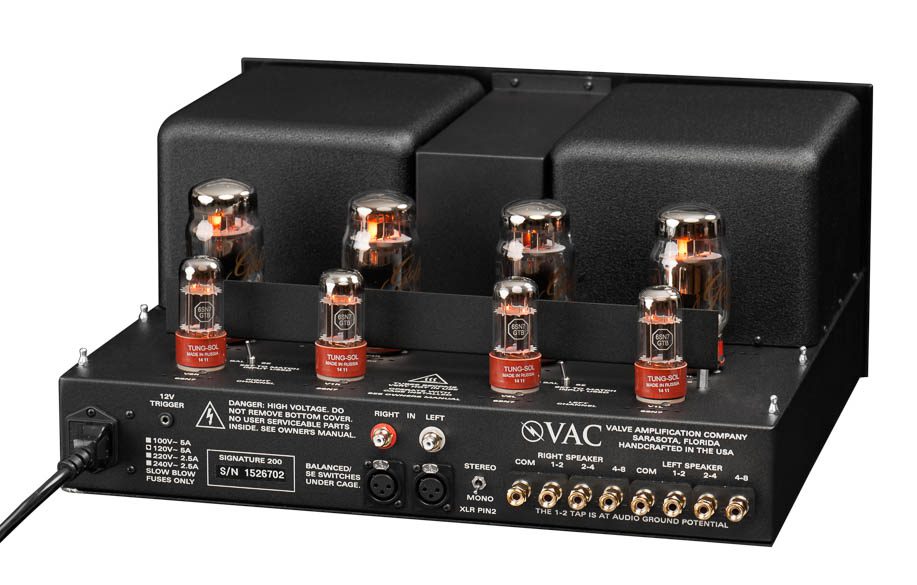 VAC Master preamplifier and Signature 200 iQ power amplifier